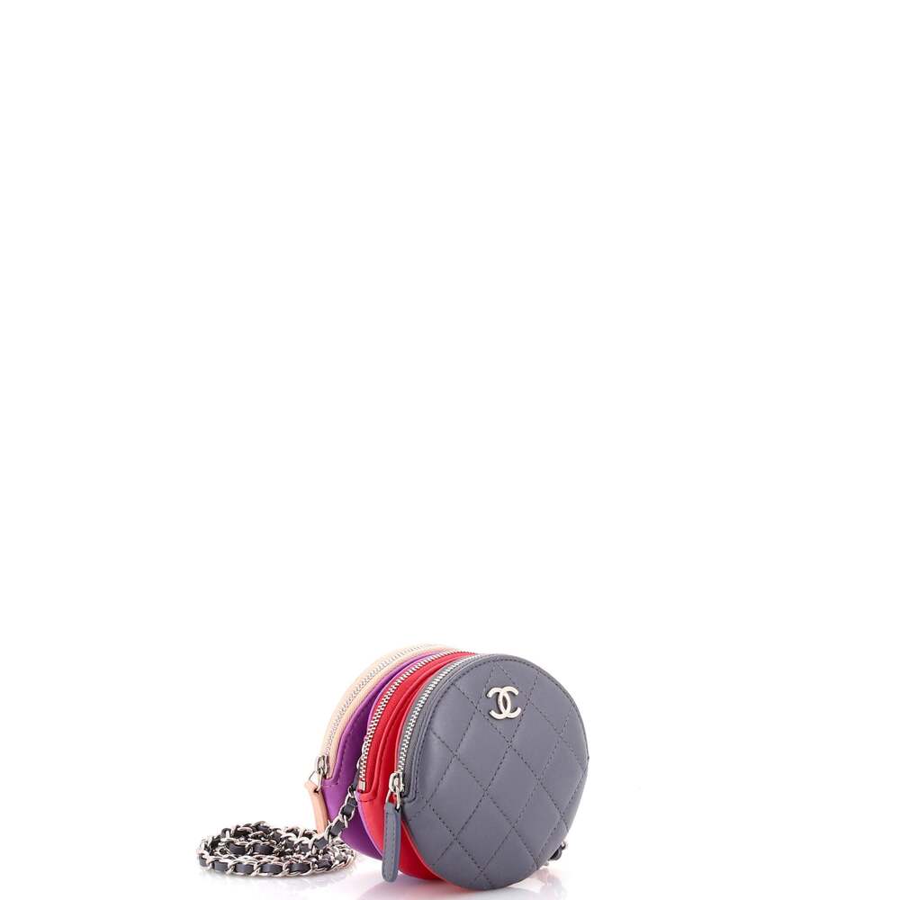 Chanel Round Compartment Clutch With #223907C21B - Picture 2 of 6